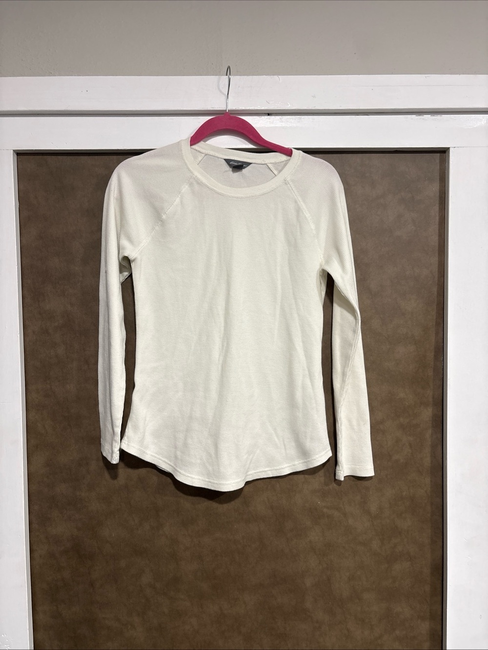 Women’s Eddie Bauer Cream Long-Sleeve Thermal Top